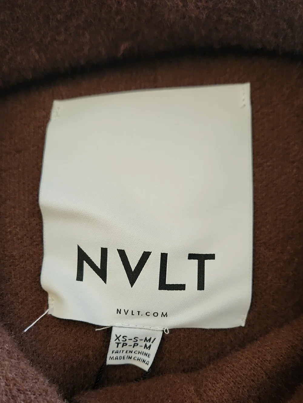 NVLT mink eyelash short fringe coatigan Oversized Size M - Picture 9 of 12